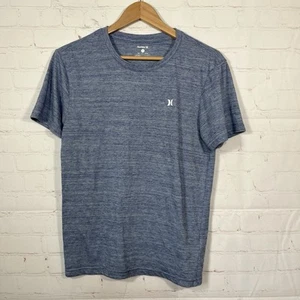 Hurley T Shirt Mens Size Small Blue Short Sleeve Logo Tee Fit Crew Neck - Picture 1 of 9