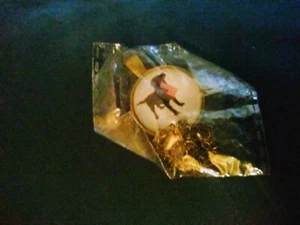 Universal Cabochon Necklace.  Black Lab Dog Holding American Flag! - Picture 1 of 2