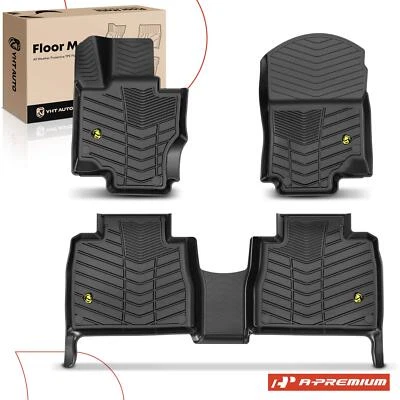 A-Premium 3Pcs Front & Rear Black Floor Mat for Mercedes-Benz V167 GLE350 GLE580 - Image 1 of 4