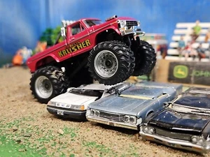 1/64 Greenlight Kings of Crunch 1979 Ford F250 KRIMSON KRUSHER Monster truck 4x4 - Picture 1 of 23