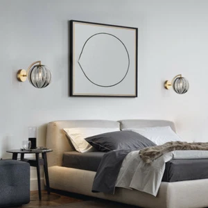 2X Bedroom Wall Light Hallway Wall Lighting Balcony Wall Sconce Glass Wall Lamp - Picture 1 of 6