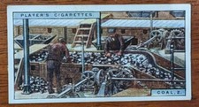 1928 Players Cigarettes Products of the world #5 Coal 2 Great Britain 