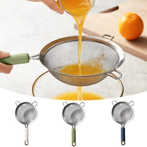 Mesh Strainers Fine Mesh Sieve for Baking Stainless Steel Kitchen Tools - Picture 1 of 21