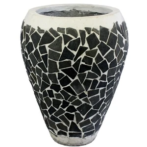Wuona Balinesische Stein-Vase 60 cm Blumenvase Pflanzkübel Blumentopf Kübel Deko - Bild 1 von 3