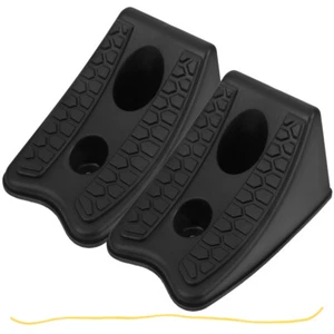2 Pcs Bloc Antidérapant Immobiliseurs De Roues À Cachettes Cales Remorque Pour - Zdjęcie 1 z 12