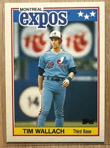 TIM WALLACH 1988 Topps Mini Card #84 Montreal Expos - Picture 1 of 2