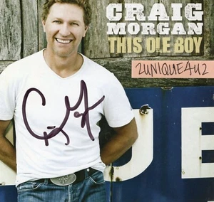 AUTOGRAPHED SIGNED CD INSERT - CRAIG MORGAN "This Ole Boy" CD Cover - Imagen 1 de 1