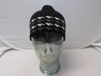 Smartwool Mujer Pata de Gallo Puño Gorro Negro OSFM SC235-001 MRSP $38.00 C Foto 1 de 4