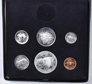 1967 Canada 6 Coin Proof Like Set With Case No Gold Coin - Picture 1 of 3