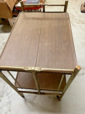 VTG MCM Mid Century RELYON FOLDING TABLE BAR CART Local Pick Up NORTH CAROLINA Cover