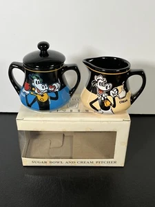 Disney Parks Authentic Mickey’s Really Swell Coffee Sugar & Creamer Set w/ Box - Picture 1 of 17
