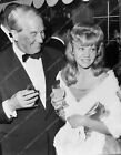 8b20-18118 Maurice Chevalier and hayley Mills at a party 8b20-18118 8b20-18118