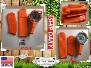 Lot 3 Genuine Nerf N Strike 25 Elite Drum 10/18 Long Magazine Clips Originalš„MK - Picture 1 of 10