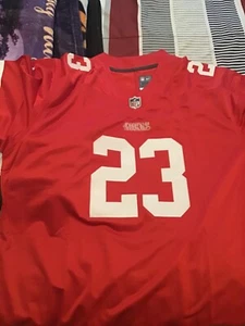 Men's San Francisco 49ers Christian McCaffrey #23 Scarlet Player Stitched Jersey - Picture 1 of 6