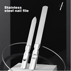 2Pcs Nail File Double Sided Professional Short Long Stainless Steel Home Salon