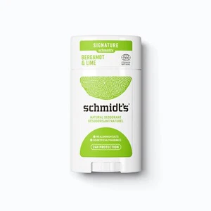Schmidt's Natural Deodorant Bergamot and Lime 24 Hour Protection 2.65 Oz 6 Pack - Picture 1 of 4