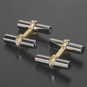 Cartier Trinity Cufflinks K18 SS Three Colors Gold Unisex E1275 - Picture 1 of 5