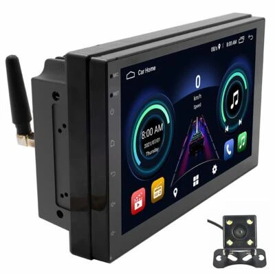 Reproductor de MP5 estéreo de radio para automóvil Android 10.1 7 pulgadas pantalla táctil 2 DIN GPS 4 núcleos Foto 1 de 4