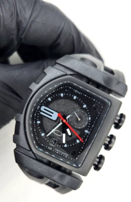 Oakley Fuse Box Stealth Box Swiss Made 26-300 collectible watch RARE - Image 1 of 4