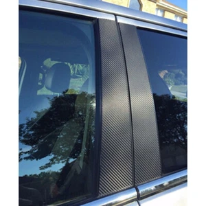4X Carbon Fiber Pillar Post Trim For Toyota Tundra Crew Max Double Cab 2007-2021 - Picture 1 of 12