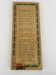 Master Continuous Track Wooden Cribbage Board Vintage - Picture 1 of 6