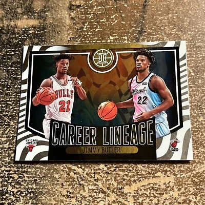 2020-21 PANINI ILLUSIONS JIMMY BUTLER BULLS HEAT CAREER LINEAGE INSERT #17 - Image 1 of 2