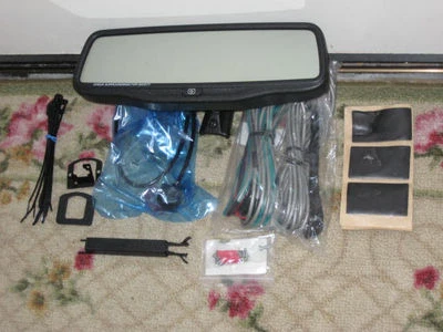 07 08 09 10 11 12 Toyota Tundra Auto Dim Rear View Mirror BACKUP LCD CAMERA KIT - Image 1 of 4