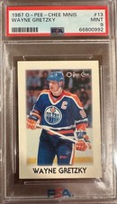 1987 O-Pee-Chee OPC Mini Hockey Card #13 Wayne Gretzky PSA 9 HOF GOAT