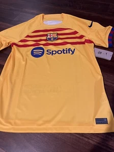 Nueva camiseta de fútbol Nike para hombre FC Barcelona talla XL dorada - Imagen 1 de 5