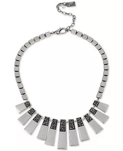 $85 Kenneth Cole New York Pave Geometric Stick Frontal Necklace NEW - Picture 1 of 2