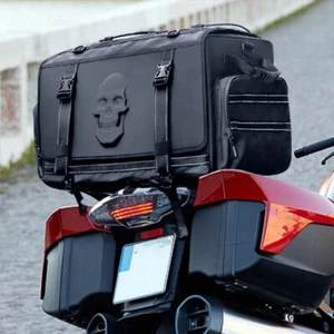Rear Tail Seat Bag Motorcycle Black Pack Seat Bag For Motorcycle - Picture 1 of 17