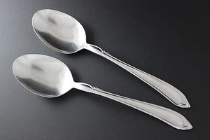 Oneida Deluxe Stainless Silverware - SHASTA Glossy - Soup Spoons (2) - Picture 1 of 2