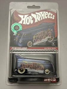 Hot Wheels 2019 - Holiday Volkswagen Drag Bus (RLC) (Blue) SAMPLE No Sticker PP - Picture 1 of 6