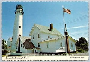 Fenwick Island Leuchtturm Vintage Postkarte - Delaware Souvenir unbestellte Ansicht - Bild 1 von 2