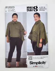 Simplicity R12023 S9893 Misses' Cape Mimi G Sewing Pattern Size XS-XXL Uncut - Picture 1 of 3
