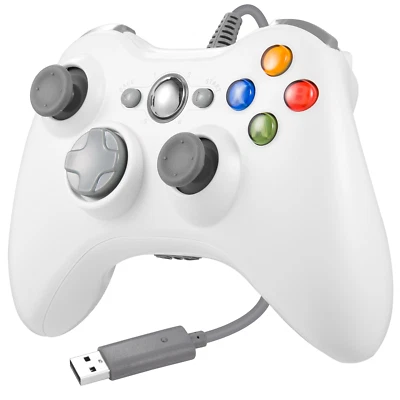 Wired Controller USB For PC for Xbox 360 / 360 Slim Windows 7 8 10 11 Gamepad XP - Image 1 of 4