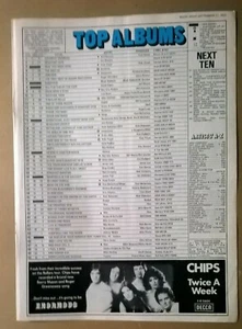 TOP 50 ALBUMS CHART & TOP 50 SINGLES CHART Official MUSIC WEEK SEPTEMBER 27 1975 - Picture 1 of 10