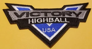 Highball Victory Motorcycles USA Embroidered Patch approx 2.5 x4.5" - Picture 1 of 3