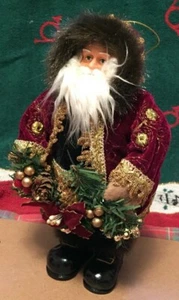 Visions of Santa 8" Limited Edition PURPLE VELVET Figurine - Picture 1 of 5