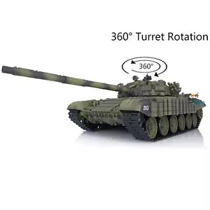 1/16 HengLong RC RTR Infrared Tank 7.0 T72 BB Remote Control 3939 360° Turret - Picture 1 of 12