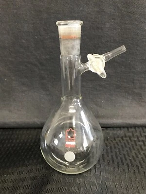 KONTES 500mL 24/40 Glass Airless Schlenk Reaction Flask 2mm Stopcock 213100 - Image 1 of 4