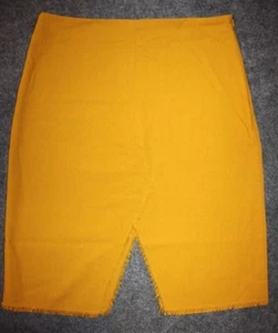 JOA LOS ANGELES Skirt Mustard Yellow Linen Cotton Size Small S - Picture 1 of 5