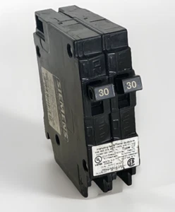 SIEMENS Q3030 Q3030U 2-30 AMP MONOPOLO TIPO QT INTERRUPTOR DE CIRCUITO TÁNDEM - Imagen 1 de 12