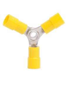 MVP 10 Vinyl Insulated 3 Way Wye Y Wire Splice Connectors Yellow 10-12 AWG - Picture 1 of 1