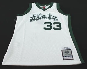 Michigan State Magic Johnson Mitchell & Ness 1978/79 Swingman TM8 White Medium - Picture 1 of 5