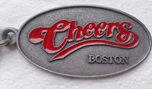 VINTAGE Old Metal Keyring Key American USA Tv Show Bar Cheers Boston 1997  - Picture 1 of 7