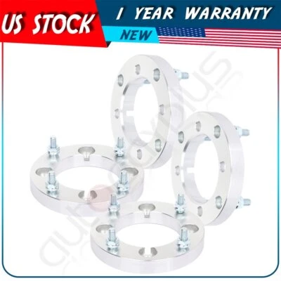 4pcs 1" 4x137 to 4x156 12x1.5 studs silver wheel spacers Fits Can-Am 2009-2016 - Image 1 of 4