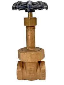HAMMOND IB629 Bronze Gate Valve 1" NPT Thread Ends 150-SWP / 300-WOG *USA* - Picture 1 of 13