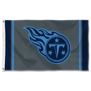 Tennessee Titans Football 3x5 ft Black Sideline Flag - Ideal NFL Gift Banner - Picture 1 of 1