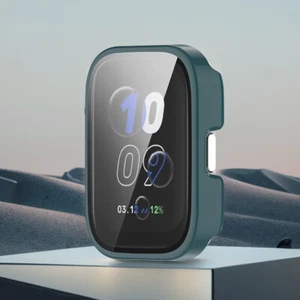 Hard PC Case + Tempered Glass Screen Protector for Amazfit Bip 5 Unity(Green) - Zdjęcie 1 z 8